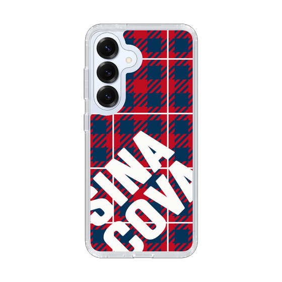 Slim Protection Case［ SINA COVA - Check - Red ］