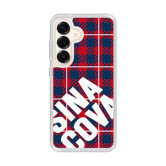 Slim Protection Case［ SINA COVA - Check - Red ］