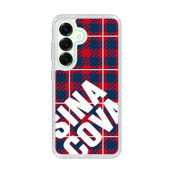 Slim Protection Case［ SINA COVA - Check - Red ］