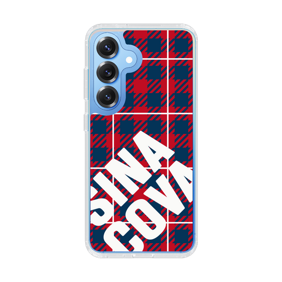 Slim Protection Case［ SINA COVA - Check - Red ］