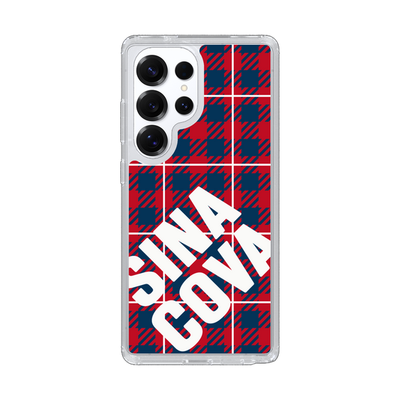 Slim Protection Case［ SINA COVA - Check - Red ］