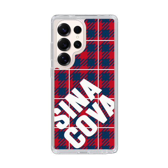 Slim Protection Case［ SINA COVA - Check - Red ］