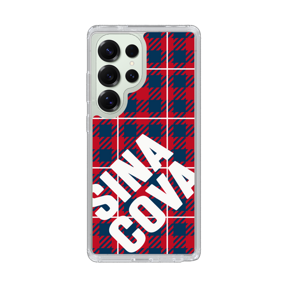 Slim Protection Case［ SINA COVA - Check - Red ］