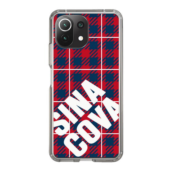 Slim Protection Case［ SINA COVA - Check - Red ］