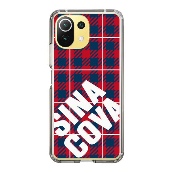 Slim Protection Case［ SINA COVA - Check - Red ］