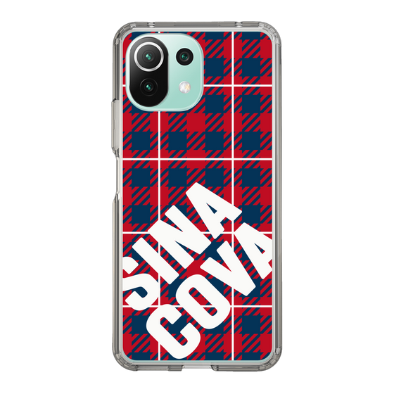 Slim Protection Case［ SINA COVA - Check - Red ］