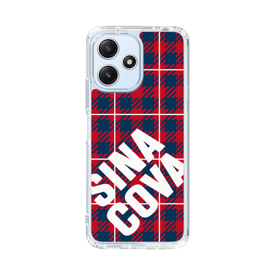 Slim Protection Case［ SINA COVA - Check - Red ］