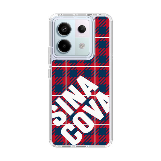 Slim Protection Case［ SINA COVA - Check - Red ］