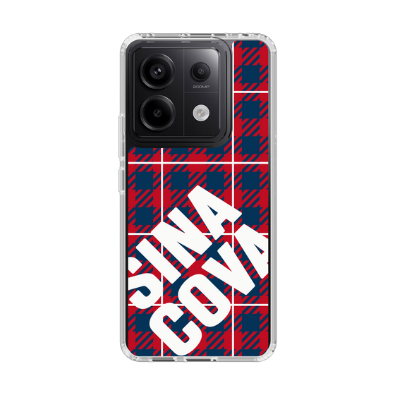 Slim Protection Case［ SINA COVA - Check - Red ］