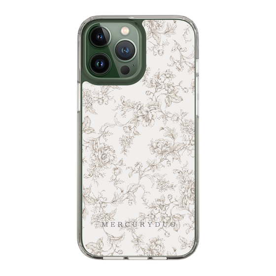 Slim Protection Case［ MERCURYDUO - ToneFlower - Beige ］