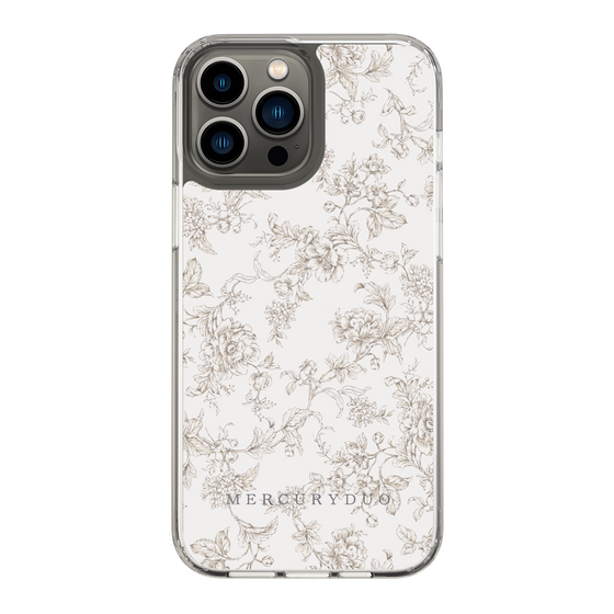 Slim Protection Case［ MERCURYDUO - ToneFlower - Beige ］