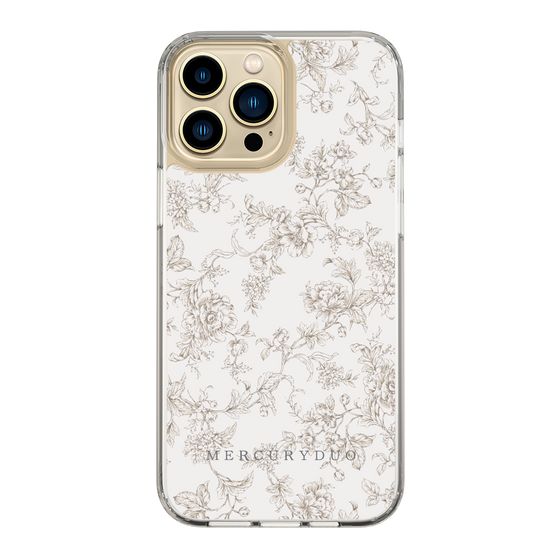Slim Protection Case［ MERCURYDUO - ToneFlower - Beige ］