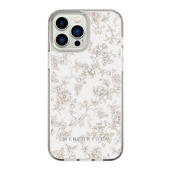 Slim Protection Case［ MERCURYDUO - ToneFlower - Beige ］