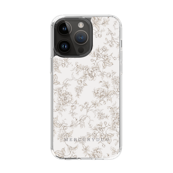 Slim Protection Case［ MERCURYDUO - ToneFlower - Beige ］