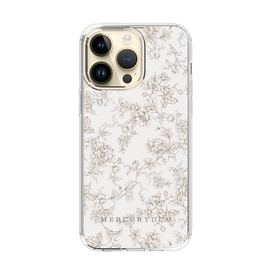 Slim Protection Case［ MERCURYDUO - ToneFlower - Beige ］