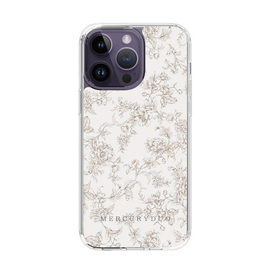 Slim Protection Case［ MERCURYDUO - ToneFlower - Beige ］