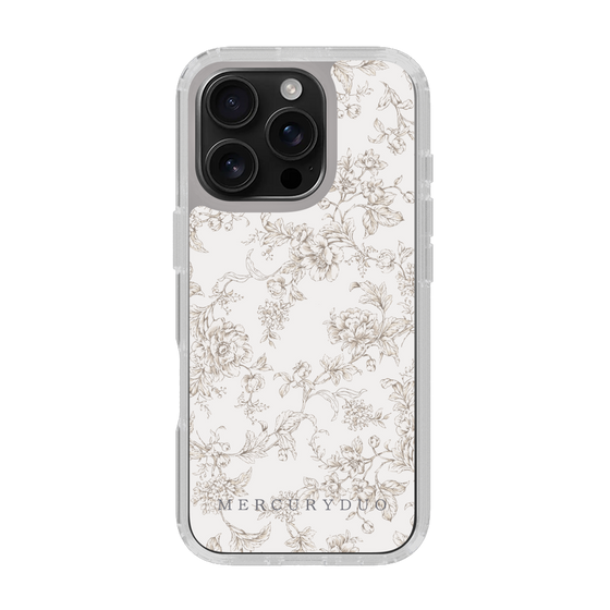 Slim Protection Case［ MERCURYDUO - ToneFlower - Beige ］