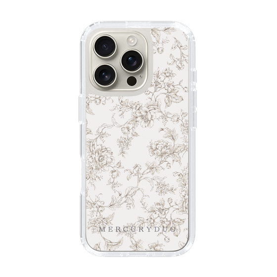 Slim Protection Case［ MERCURYDUO - ToneFlower - Beige ］