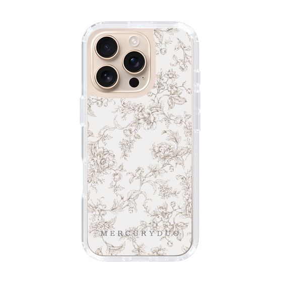 Slim Protection Case［ MERCURYDUO - ToneFlower - Beige ］