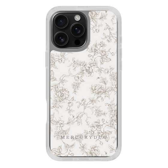 Slim Protection Case［ MERCURYDUO - ToneFlower - Beige ］