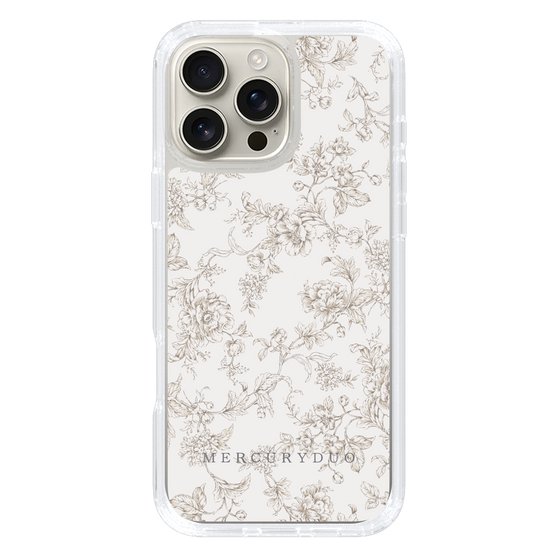 Slim Protection Case［ MERCURYDUO - ToneFlower - Beige ］