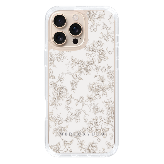 Slim Protection Case［ MERCURYDUO - ToneFlower - Beige ］