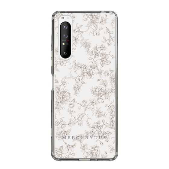Slim Protection Case［ MERCURYDUO - ToneFlower - Beige ］