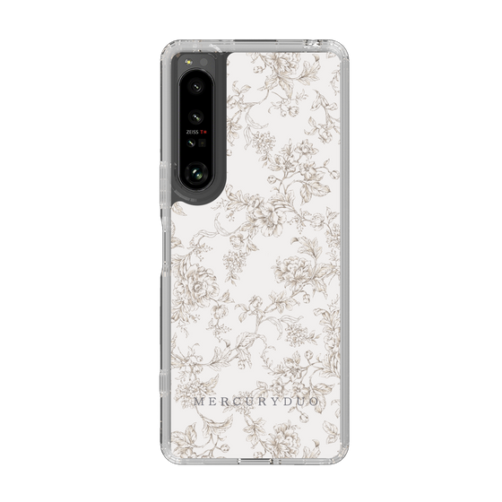 Slim Protection Case［ MERCURYDUO - ToneFlower - Beige ］