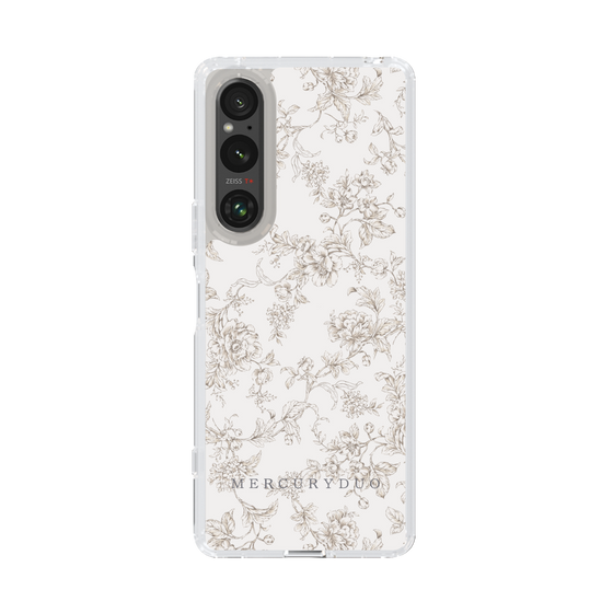 Slim Protection Case［ MERCURYDUO - ToneFlower - Beige ］
