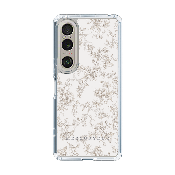 Slim Protection Case［ MERCURYDUO - ToneFlower - Beige ］