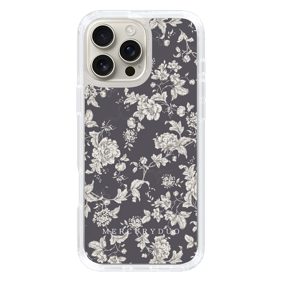 Slim Protection Case［ MERCURYDUO - ToneFlower - Grey ］