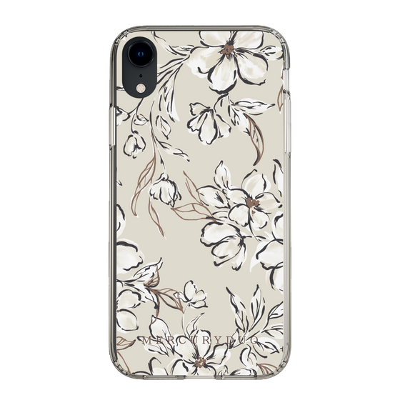 Slim Protection Case［ MERCURYDUO - BotanicalFlower - Beige ］
