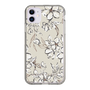 Slim Protection Case［ MERCURYDUO - BotanicalFlower - Beige ］