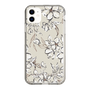 Slim Protection Case［ MERCURYDUO - BotanicalFlower - Beige ］