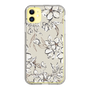 Slim Protection Case［ MERCURYDUO - BotanicalFlower - Beige ］