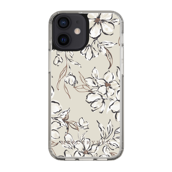 Slim Protection Case［ MERCURYDUO - BotanicalFlower - Beige ］