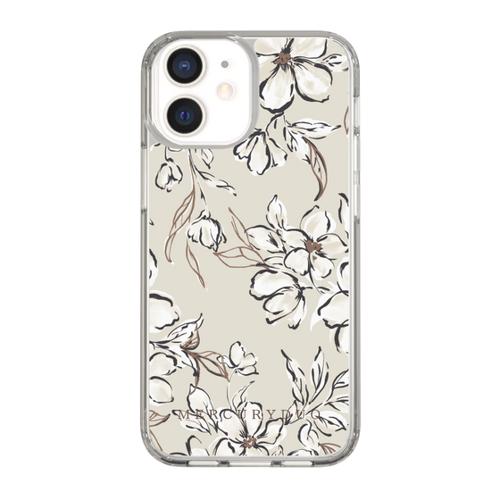 Slim Protection Case［ MERCURYDUO - BotanicalFlower - Beige ］