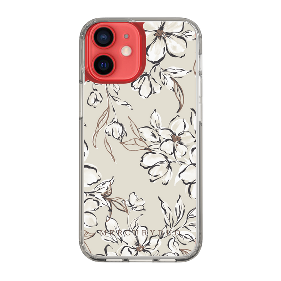 Slim Protection Case［ MERCURYDUO - BotanicalFlower - Beige ］
