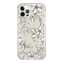 Slim Protection Case［ MERCURYDUO - BotanicalFlower - Beige ］