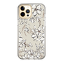 Slim Protection Case［ MERCURYDUO - BotanicalFlower - Beige ］