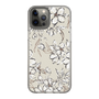 Slim Protection Case［ MERCURYDUO - BotanicalFlower - Beige ］