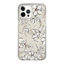 Slim Protection Case［ MERCURYDUO - BotanicalFlower - Beige ］