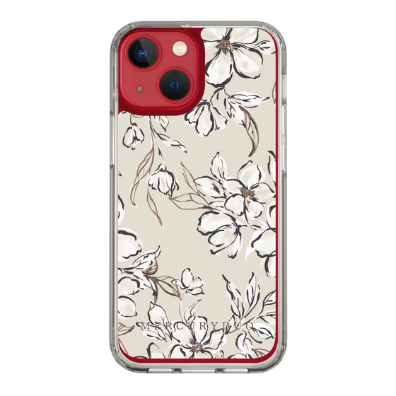 Slim Protection Case［ MERCURYDUO - BotanicalFlower - Beige ］