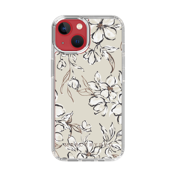 Slim Protection Case［ MERCURYDUO - BotanicalFlower - Beige ］