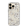 Slim Protection Case［ MERCURYDUO - BotanicalFlower - Beige ］