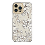 Slim Protection Case［ MERCURYDUO - BotanicalFlower - Beige ］