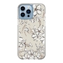 Slim Protection Case［ MERCURYDUO - BotanicalFlower - Beige ］