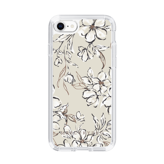 Slim Protection Case［ MERCURYDUO - BotanicalFlower - Beige ］