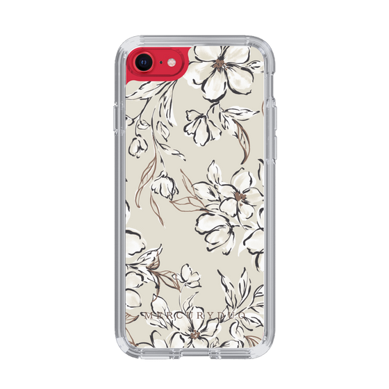 Slim Protection Case［ MERCURYDUO - BotanicalFlower - Beige ］