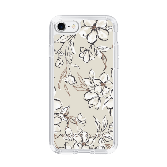 Slim Protection Case［ MERCURYDUO - BotanicalFlower - Beige ］